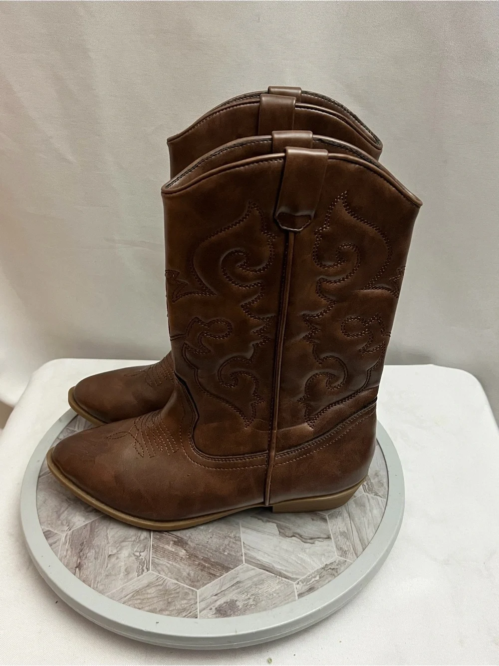 Tucker + Tate Brown Kids Cowboy Boots